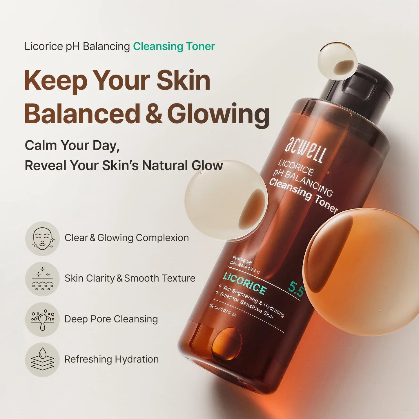 Licorice pH Balancing Cleansing Toner 150ml